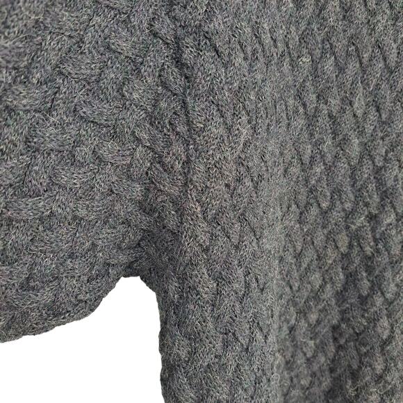 Hart Schaffner Marx Crew Neck Sweater 100% Alpaca Charcoal Gray Men's Size XL - Picture 3 of 6